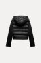 NEOPRENE-EFFECT PADDED JACKET