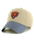 Фото #1 товара Men's Khaki, Navy Chicago Bears Ashford Clean Up Adjustable Hat