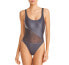 Фото #1 товара Solid & Striped Womens Illusion Lined One-Piece Swimsuit Black , Size Small