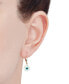 ფოტო #2 პროდუქტის Mother of Pearl & Enamel Evil Eye Leverback Drop Earrings in 10k Gold