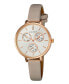 Women's Chrono Dial Gray Polyurethane Strap Watch 36mm