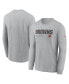 Фото #2 товара Men's Silver Cleveland Browns Infograph Lock Up Performance Long Sleeve T-shirt