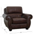 Фото #7 товара Arther 43" Leather Traditional Armchair