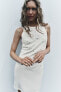 Фото #3 товара Платье-комбинация со стразами ZARA