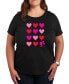 Air Waves Trendy Plus Size Barbie Valentine's Day Graphic T-shirt