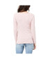 Maternity Tessa Long Sleeve Rib Up/Down Nursing Top Dusty Pink