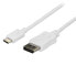 Фото #1 товара StarTech.com 6ft/1.8m USB C to DisplayPort 1.2 Cable 4K 60Hz - USB-C to DisplayPort Adapter Cable HBR2 - USB Type-C DP Alt Mode to DP Monitor Video Cable - Works w/ Thunderbolt 3 - White - 1.8 m - USB Type-C - DisplayPort - Male - Male - Straight