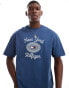 Tommy Hilfiger new york graphic logo t-shirt in blue