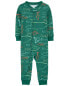 Toddler 1-Piece Shark 100% Snug Fit Cotton Footless Pajamas 4T