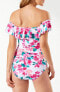 Фото #2 товара Tommy Bahama 285727 Bougainvillea Off The Shoulder One-Piece Swimsuit, Size 6