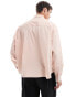 ASOS DESIGN oversized shirt in pale pink