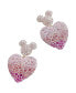 ფოტო #1 პროდუქტის Women's Mickey Mouse Heart Earrings