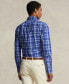 Men's Classic-Fit Plaid Stretch Poplin Shirt