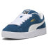 Фото #2 товара Puma Suede Xl Lace Up Mens Blue Sneakers Casual Shoes 39520506