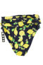 Trina Turk 267812 Women's Black/Yellow Bikini Bottom Swimwear Size 12