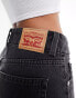 Levi's Superlow waist loose fit jeans in black wash Черный, W28 L32 - фото #2