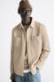 Фото #5 товара куртка-рубашка комфортного кроя с карманами ZARA