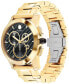 Фото #2 товара Наручные часы Ed Hardy Men's Shiny Gold-Tone Metal Bracelet Watch 42mm Gift Set