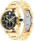 Фото #2 товара Наручные часы Ed Hardy Men's Shiny Gold-Tone Metal Bracelet Watch 42mm Gift Set