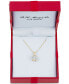 Фото #2 товара Macy's diamond Halo 18" Pendant Necklace (1/3 ct. t.w.) in 14k White, Yellow or Rose Gold