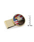 ფოტო #2 პროდუქტის Men's American Bald Eagle Colorized JFK Half Dollar Stainless Steel Money Clip