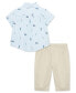 ფოტო #1 პროდუქტის Baby Boys Golf Shirt and Pants Set