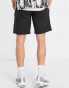 Pull&Bear linen shorts in black