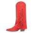 Фото #3 товара Dingo Spirit Trail Studded Snip Toe Cowboy Womens Red Casual Boots DI199-600