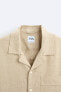 Viscose/linen blend shirt