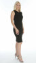 Фото #3 товара Marina 157859 Women's Sleeveless Crepe Dress Bodycon Crew Neck Black Sz. 10