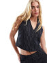 Фото #1 товара New Look waistcoat in black pinstripe