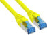 Фото #1 товара InLine Patch Cable S/FTP PiMF Cat.6A halogen free 500MHz yellow 3m