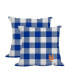 Фото #1 товара New York Mets 2-Pack Buffalo Check Plaid Outdoor Pillow Set