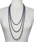 ფოტო #2 პროდუქტის Dyed Black Cultured Freshwater Pearl (5mm) 100" Endless Strand Necklace