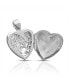 ფოტო #3 პროდუქტის Saying I LOVE YOU Puff Heart Locket That Holds Picture For Women For Sterling Silver Photo Holder