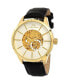 Фото #1 товара Men's Cassius Automatic Genuine Leather Band Watch 801BCAL