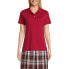 Фото #14 товара Women's School Uniform Short Sleeve Feminine Fit Interlock Polo Shirt