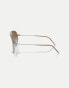 Фото #4 товара Ray-Ban Reverse sunglasses with brown lens in gunmetal