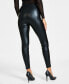 Фото #2 товара Women's Soft Faux-Leather Leggings, Created for Macy's