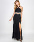Фото #5 товара Juniors' Embellished Cutout Halter Gown, Created for Macy's