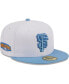 Фото #1 товара Men's White San Francisco Giants Sky 59FIFTY Fitted Hat