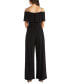 Фото #2 товара Embellished-Strap Cold-Shoulder Jumpsuit