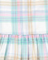 Toddler Plaid Flutter Babydoll Dress 2T