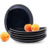 Dessertteller TIME BLACK (6er-Set)