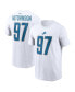 Фото #1 товара Men's Aidan Hutchinson White Detroit Lions Player Name and Number T-shirt