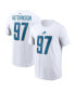 Men's Aidan Hutchinson White Detroit Lions Player Name and Number T-shirt