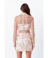 ფოტო #3 პროდუქტის Women's Sequins Embroidered Mini Dress