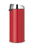 Фото #3 товара Brabantia Touch Bin, 30L Круглый Пластик, Нержавеющая сталь Красный 115189