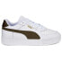 Фото #1 товара Puma Ca Pro Classic Logo Perforated Lace Up Mens White Sneakers Casual Shoes 38