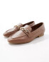 Фото #1 товара ASOS DESIGN Macaroon chain loafer in Tan